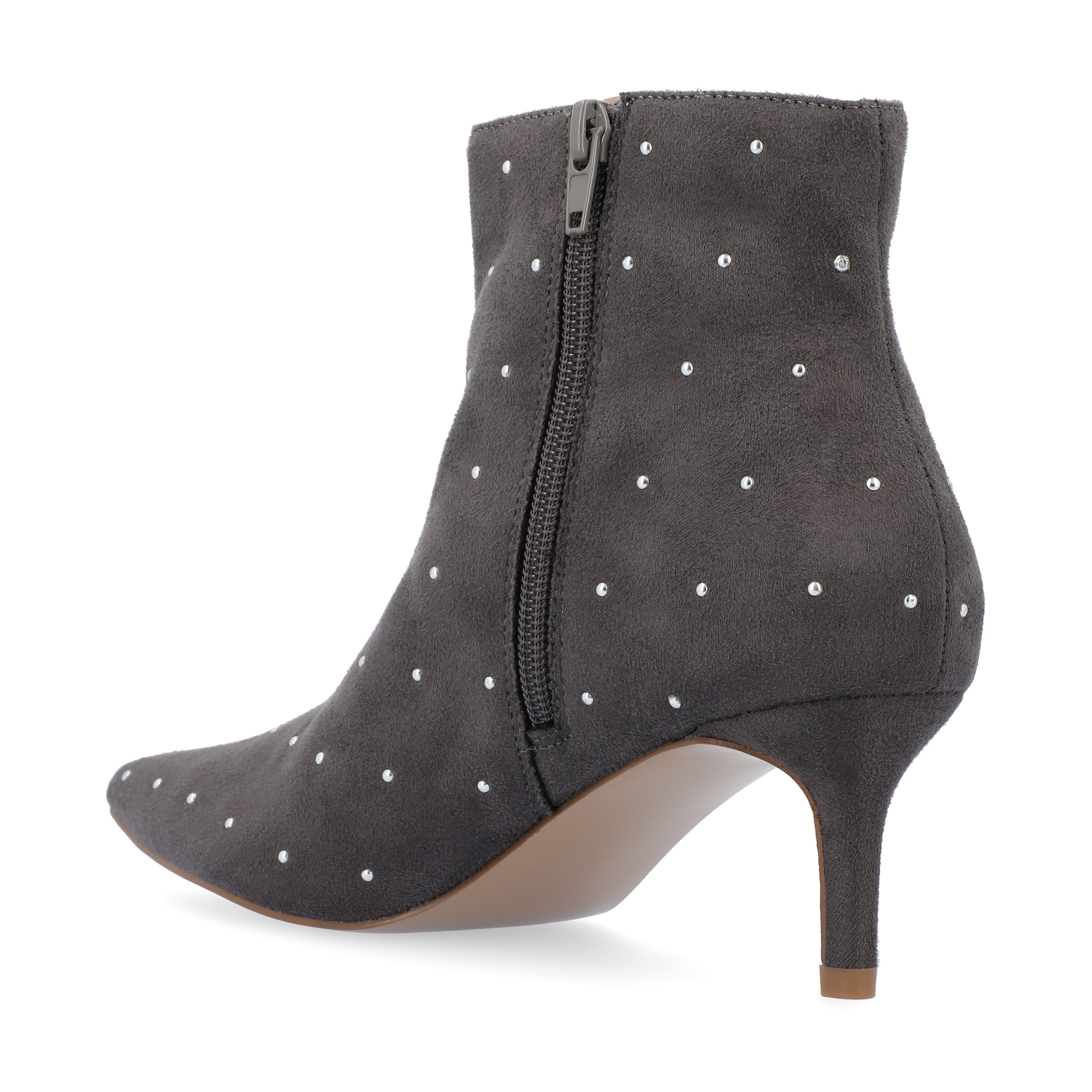 Journee Womens Rossia Inside Zip Kitten Heel Booties