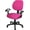 Fuchsia, variant on Stretchable Office Chair Cover - Fuchsia  Desk Task Chair Slipcover with Elastic Hem