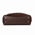 thumbnail image 4 of Genuine Leather Hobo Bag, Women's Suede Flap Underarm Shoulder Crossbody Purse, 4 of 8