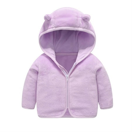 

Dezsed Jacket For Kids Toddler Baby Grils Boy Cute Ear Zipper Solid Thick Hooded Coats Warm Outwear Kids Winter Coat 6M-6Y On Clearance