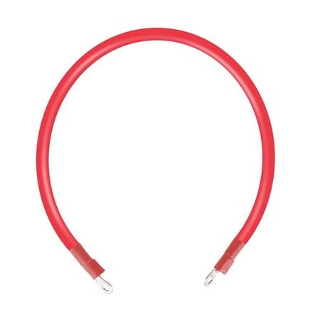 Renogy 1ft 4AWG ANL Fuse Cable with Double Ring Terminals for 3/8 in Lugs