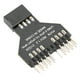 thumbnail image 2 of Adaptador convertidor, adaptador convertidor USB 2.0 de 9 pines para puerto estadounidense, adaptador de placa base con gran capacidad de respuesta, 2 of 9