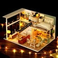 thumbnail image 4 of de miniatura DIY, 1:12 Sacle House con muebles , de de madera, el mejor cumpleaños para mujeres y niñas - Sin prueba de polvo SM SunniMix casa en miniatura de bricolaje, 4 of 8