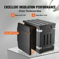 thumbnail image 3 of KFFKFF Isolateur de Poêle Alimentaire, Boîte Chaude de 82 Qt pour Traiteur, Support Alimentaire en LLDPE avec Doubles Fermoirs, Récipient Chauffant pour Entrée Frontale pour Restauration, Cafétéria, et Plus., 3 of 9