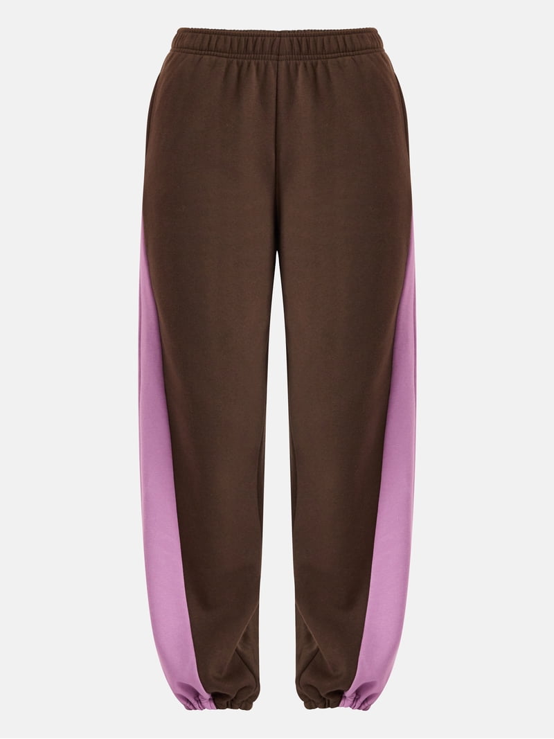 No Boundaries Colorblock Joggers, 30'' Inseam, Women's - Walmart.com