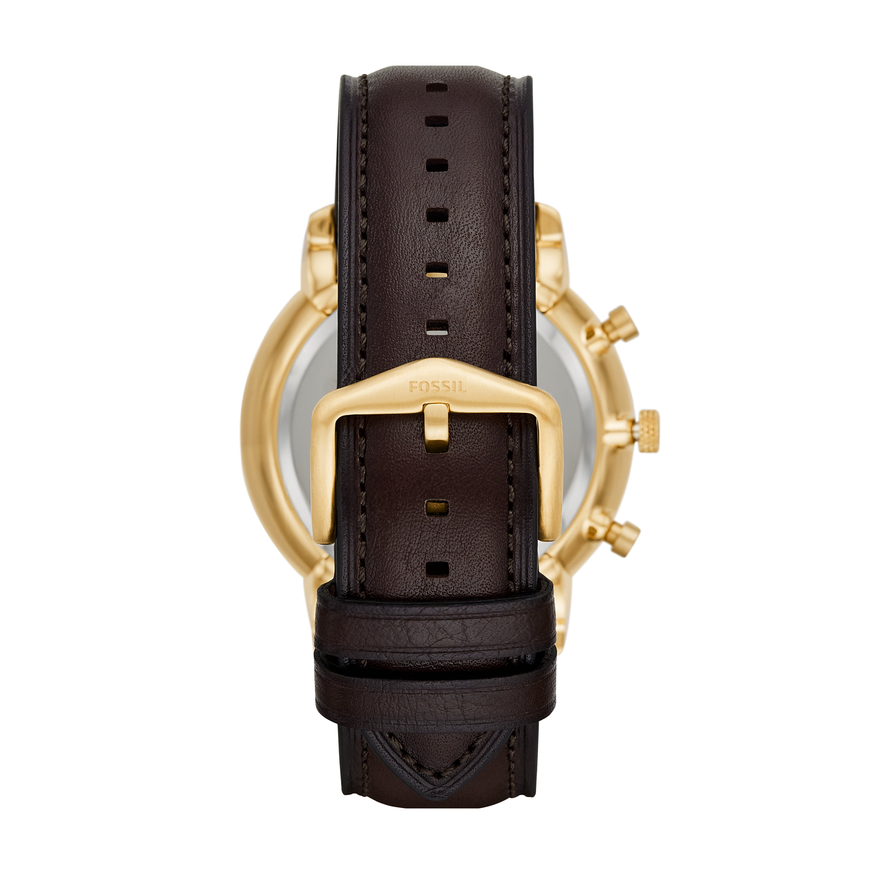 Fossil gold leather watch cheap