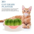 thumbnail image 3 of OFFIGAM Plastic Cat Grass Planter with Large Growing Area, Practical Indoor Herb Pot for Home and Office Use, 3 of 8