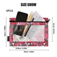 thumbnail image 4 of FORMRS 2 Pack Pencil Pouch for 3 Ring Binder with Clear Window Zipper Case, Sweet Strawberry, 4 of 6