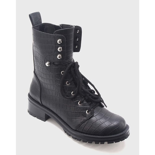 combat boot crocs