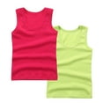 thumbnail image 2 of Cowsor 2-Pack Cotton Undershirt Tank Top Cotton Soft Undershirt for Boys and Girls, 2 of 3