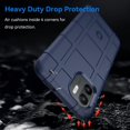 thumbnail image 3 of Durable Sturdy Phone Case for Xiaomi Redmi A1, Heavy Duty Shockproof Slim Rugged Phone Case Bumper Rugged Cover for Xiaomi Redmi A1 HD Blue, 3 of 16