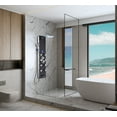 thumbnail image 6 of Blue Ocean 52" Aluminum SPA392B Shower Panel Tower System with Rainfall Shower Head and 8 Adjustable Massage Jets, 6 of 7