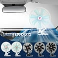 thumbnail image 3 of Car Fan 24v12V Universal Large Truck Car Highpower Wind Cooling Strong Wind Fan, 3 of 8