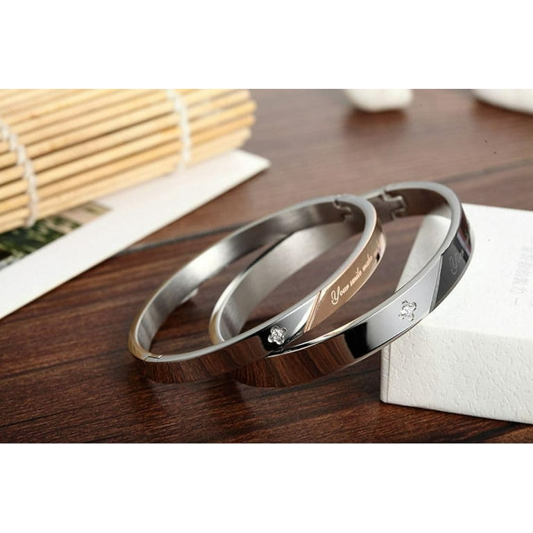 Matching Couples Bracelets Gold And Silver Couples Bracelets