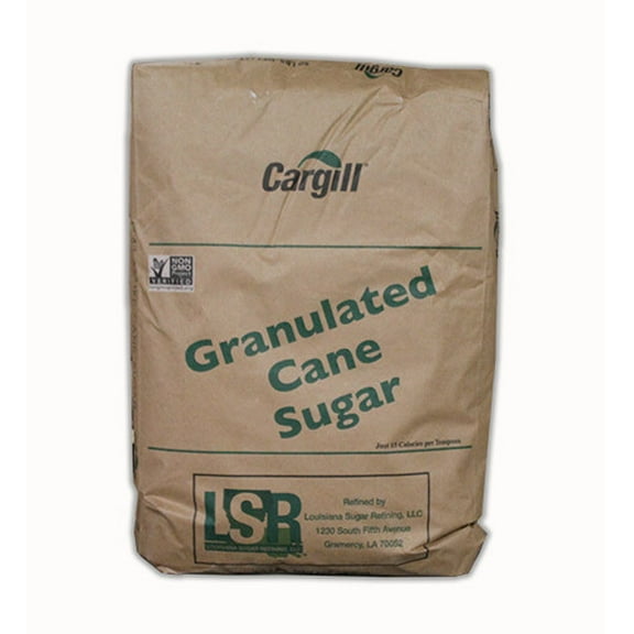Cargill Pure White Cane Sugar 50 lbs