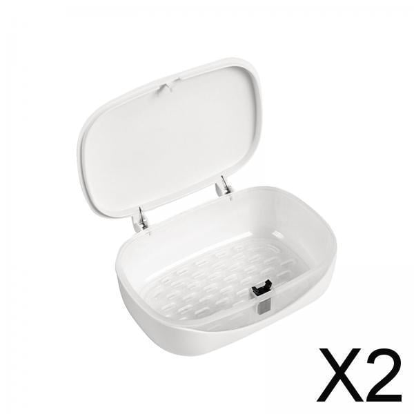 Porta Jabón de Viaje, Soporte Elegante para Barra de Jabón con Tapa, Estuche a Prueba de Derrames para Baño, Deporte, Excursiones , Opcional, 2 piezas
