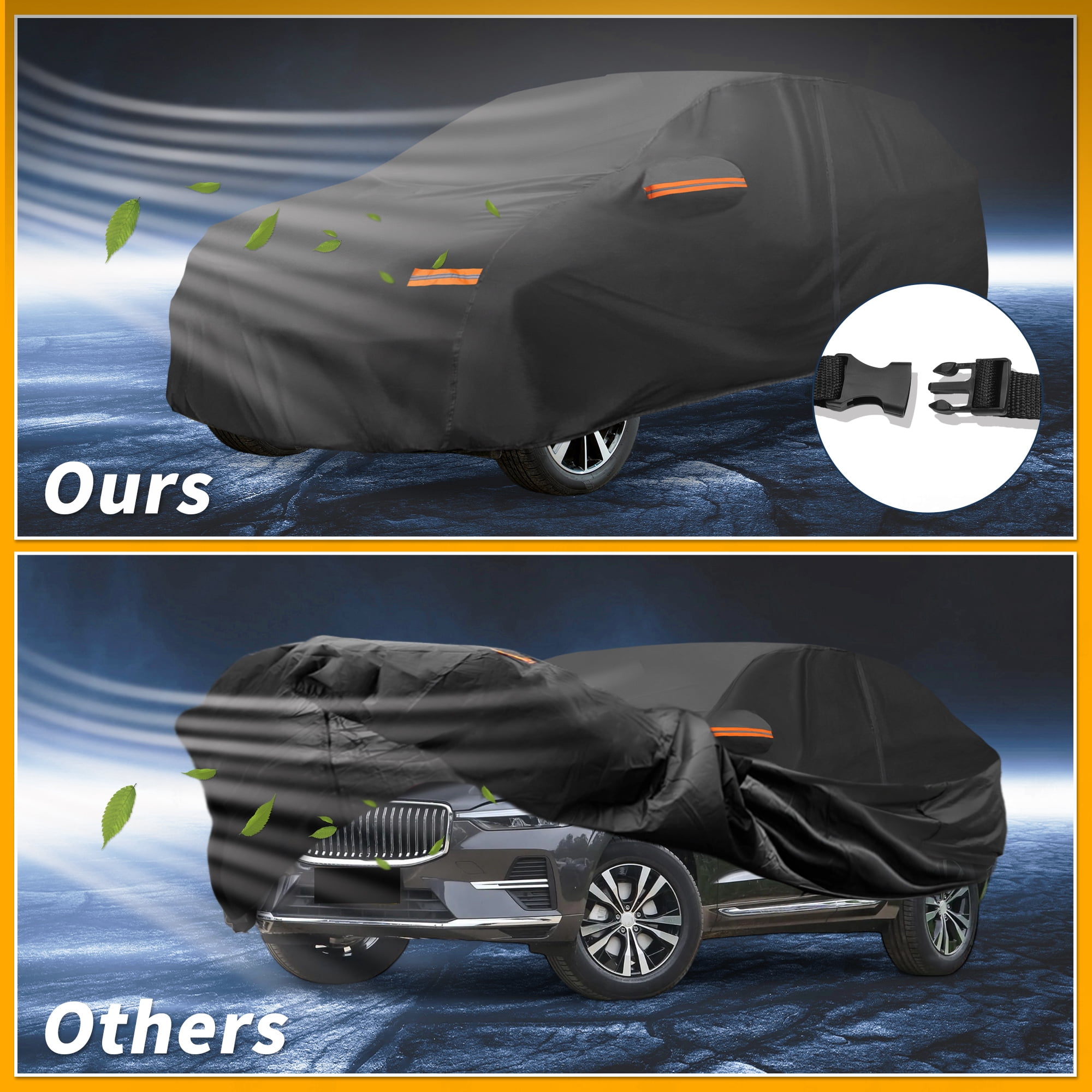 Unique Bargains Durable Waterproof Car Cover Black ["for Volvo XC60"]