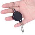 thumbnail image 1 of Retractable Key Chain Reel Steel Cord Recoil Belt Ring Badge Pass Id Card Holder, 1 of 4