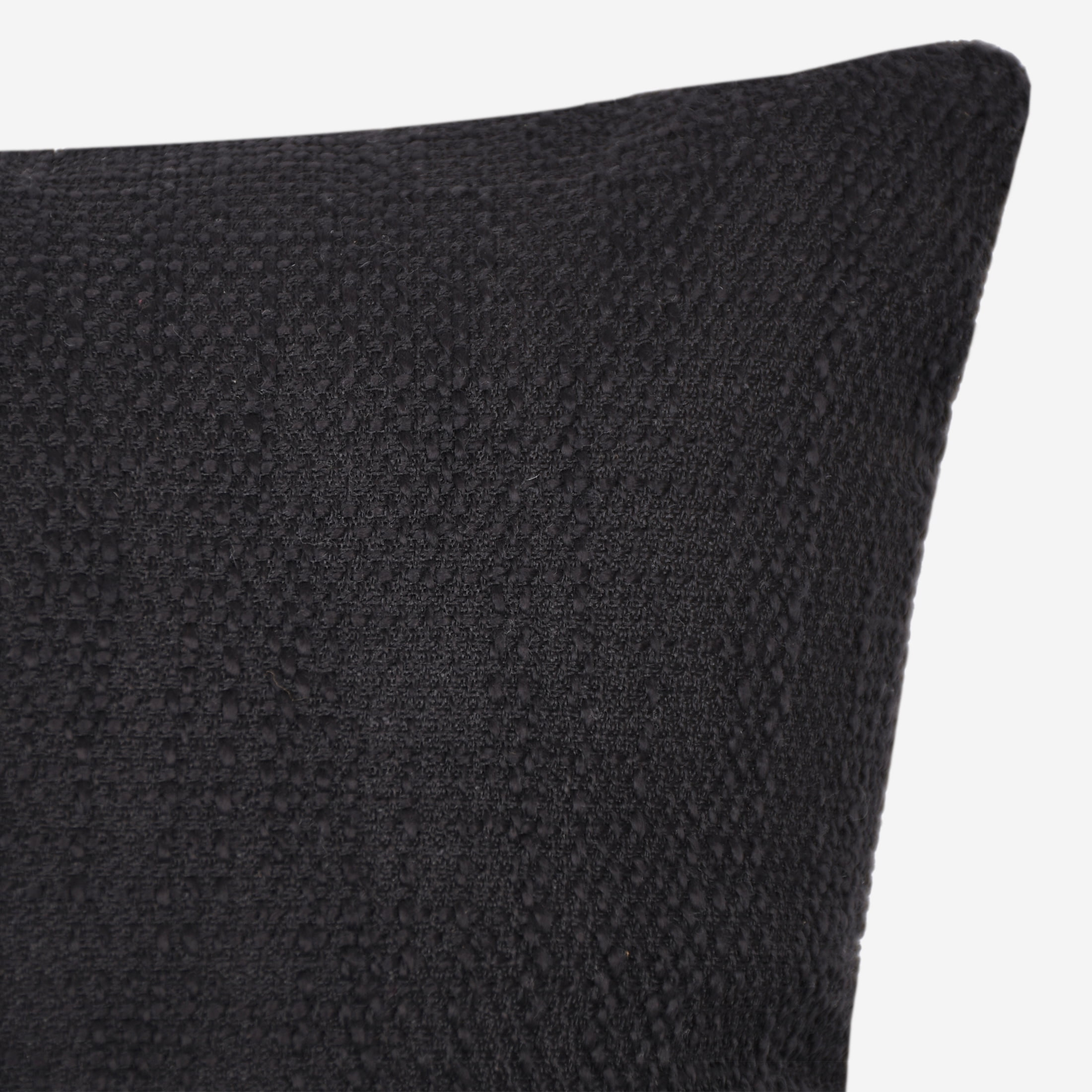 Mainstays 18" x 18" Decorative Throw Pillow, Solid Black Texture Polyester
