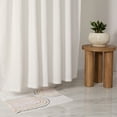 thumbnail image 2 of Cotton Blend Waffle Shower Curtain by Comfort Canopy, 72" x 72", White, 2 of 7