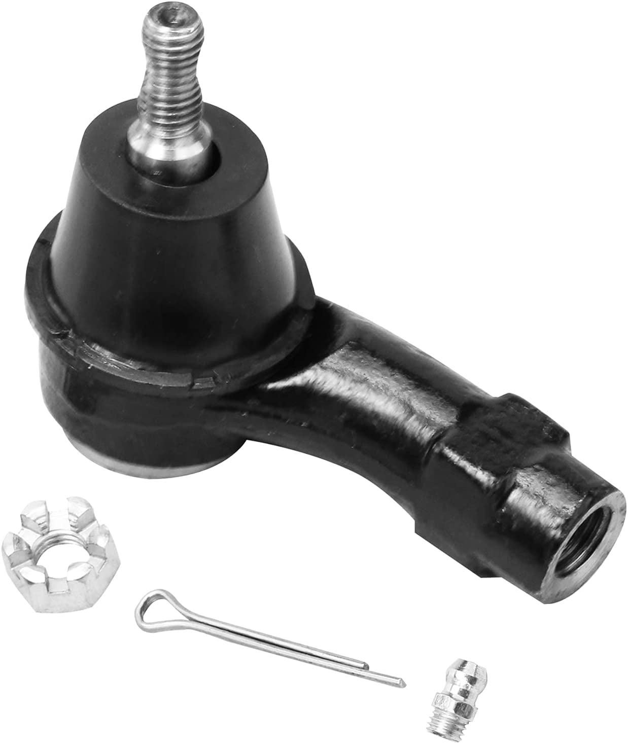 Detroit Axle - Front 2pc Tie Rods for 2000-2006 Ford Focus, 2 Outer Tie Rod Ends 2000 2001 2002 2003 2004 2005 2006 Replacement