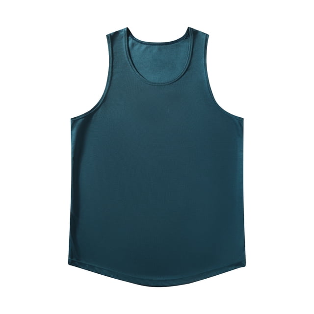 pstuiky Camisetas sin mangas para hombre, Camiseta deportiva de tirantes con cuello redondo, transpirable, informal, de color liso, para hombre Camisas para hombres m