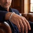 thumbnail image 5 of Pompeii Men's Marine 14k Gold (37gram) or Platinum (69gram) 7.5mm Link Bracelet 8.5" (,), 5 of 5