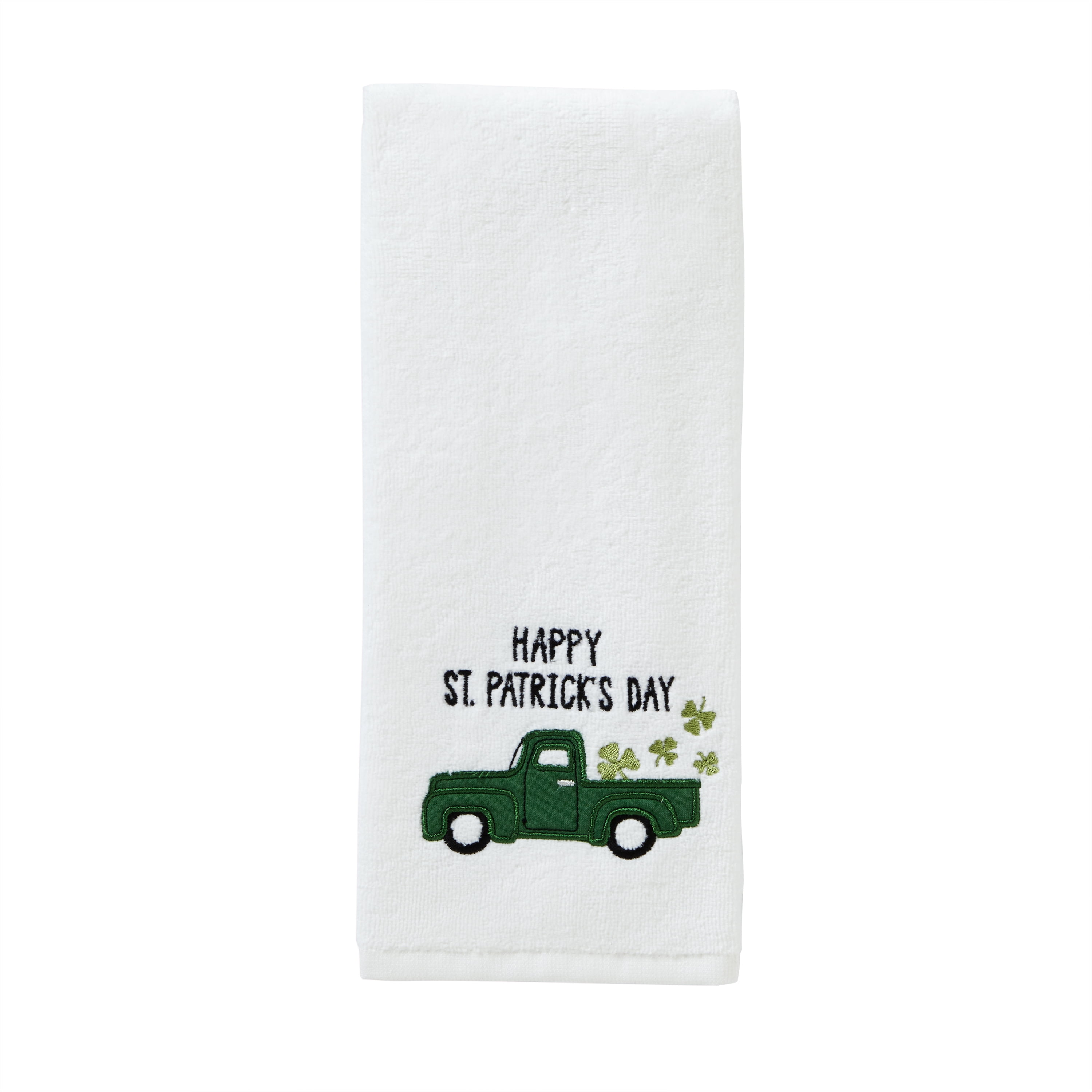 SKL Home St Patrick's Day Hand Towel (2-Pack), White