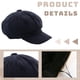 thumbnail image 3 of Gorra de vendedor de periódicos para mujer, boina con visera, suave, de 8 paneles, estilo vintage, gorra octogonal para taxista, para mujeres y niñas, 3 of 5