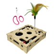 thumbnail image 4 of Caja interactiva para gatos, rompecabezas, juguete para hacer ejercicio en interiores, resistente, práctico, fácil de limpiar, caja de rompecabezas con lima de uñas, 4 of 8