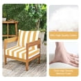 thumbnail image 5 of Outdoor Deep Seat Patio Cushion Set, 24x24x4.3 in, Waterproof Fade-Resistant Patio Furniture Cushions with Backrest, Removable Covers（Yellow white）, 5 of 6