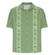 thumbnail image 4 of Mens Casual Botón Arriba Camisas Manga Corta Vintage Boliche Cuba Playa Camisas de Verano Botón Arriba, 4 of 5