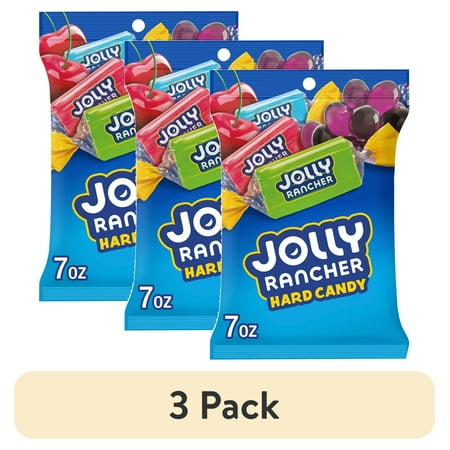 (3 pack) Jolly Rancher Original Fruit Flavored Hard Candy, Bag 7 oz