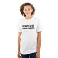 thumbnail image 3 of I Survived My Teenage Daughter Funny Men's Graphic T Shirt Tees Brisco Brands M, 3 of 4