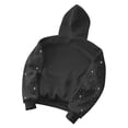 thumbnail image 5 of Jsaierl Rhinestones Hoodies for Women Loose Fit Solid Color Hooded Sweatshirt Fashion Sweater Workout Long Sleeve Tops Fall Fashion S-2XL, 5 of 6