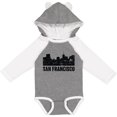 thumbnail image 3 of Inktastic San Francisco Skyline with Grunge Boys or Girls Long Sleeve Baby Bodysuit, 3 of 5