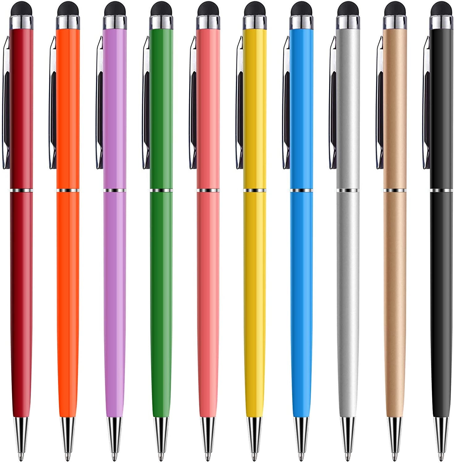 Multifunctional Ballpoint Pen & 10 refills Touch Screen Gift School Office Pens 