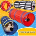 thumbnail image 4 of Happy Date Cat Tunnel for Indoor Cats with Play Ball and Peek Holes, Interactive Foldable Pet Cat Tunnel Crinkle Toy, Large Long Dog Cat Tunnel Tube for Kitten Puppy Bunny Rabbit, 4 of 5