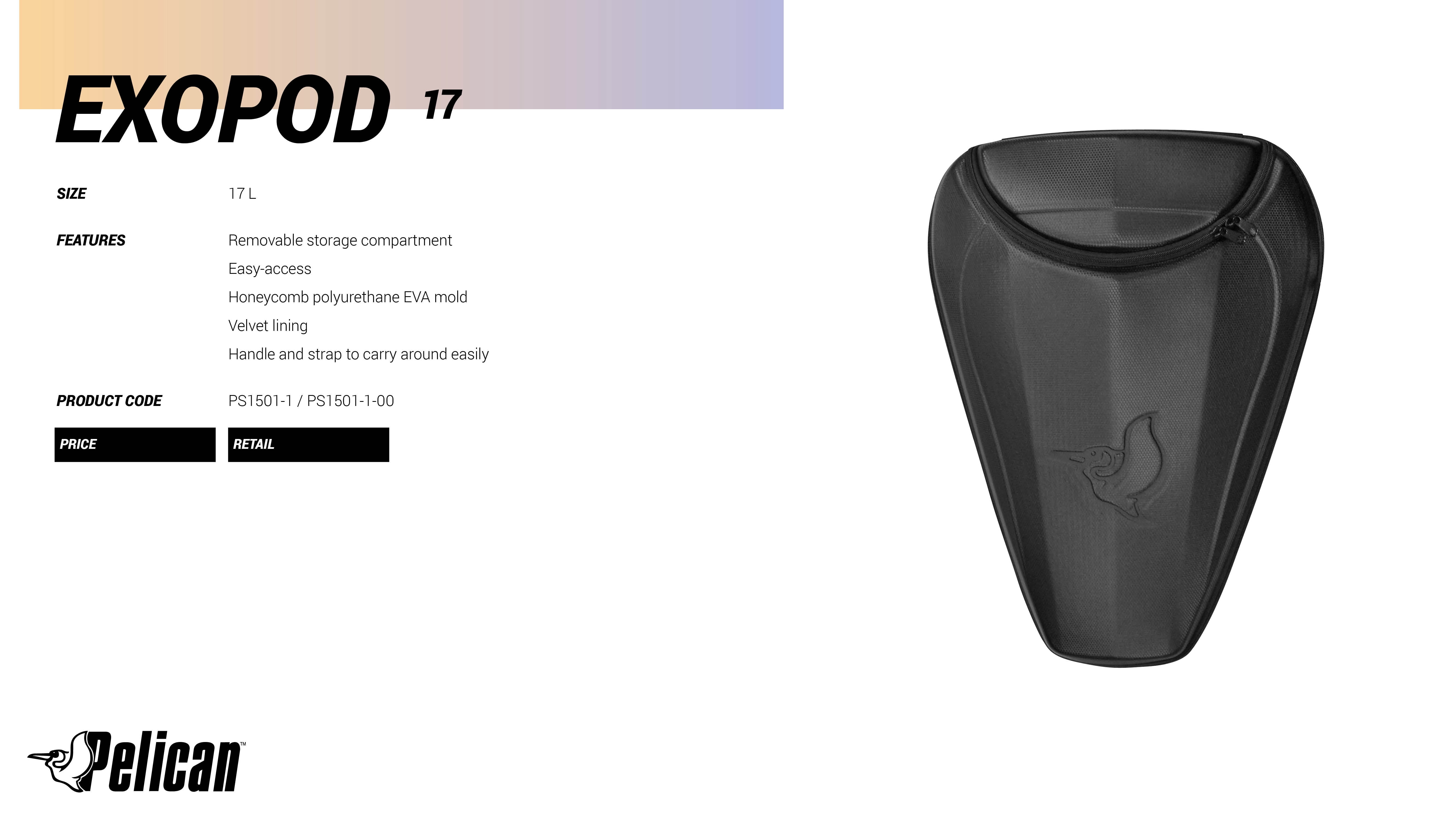 Pelican - EXO-POD 17L Storage compartment