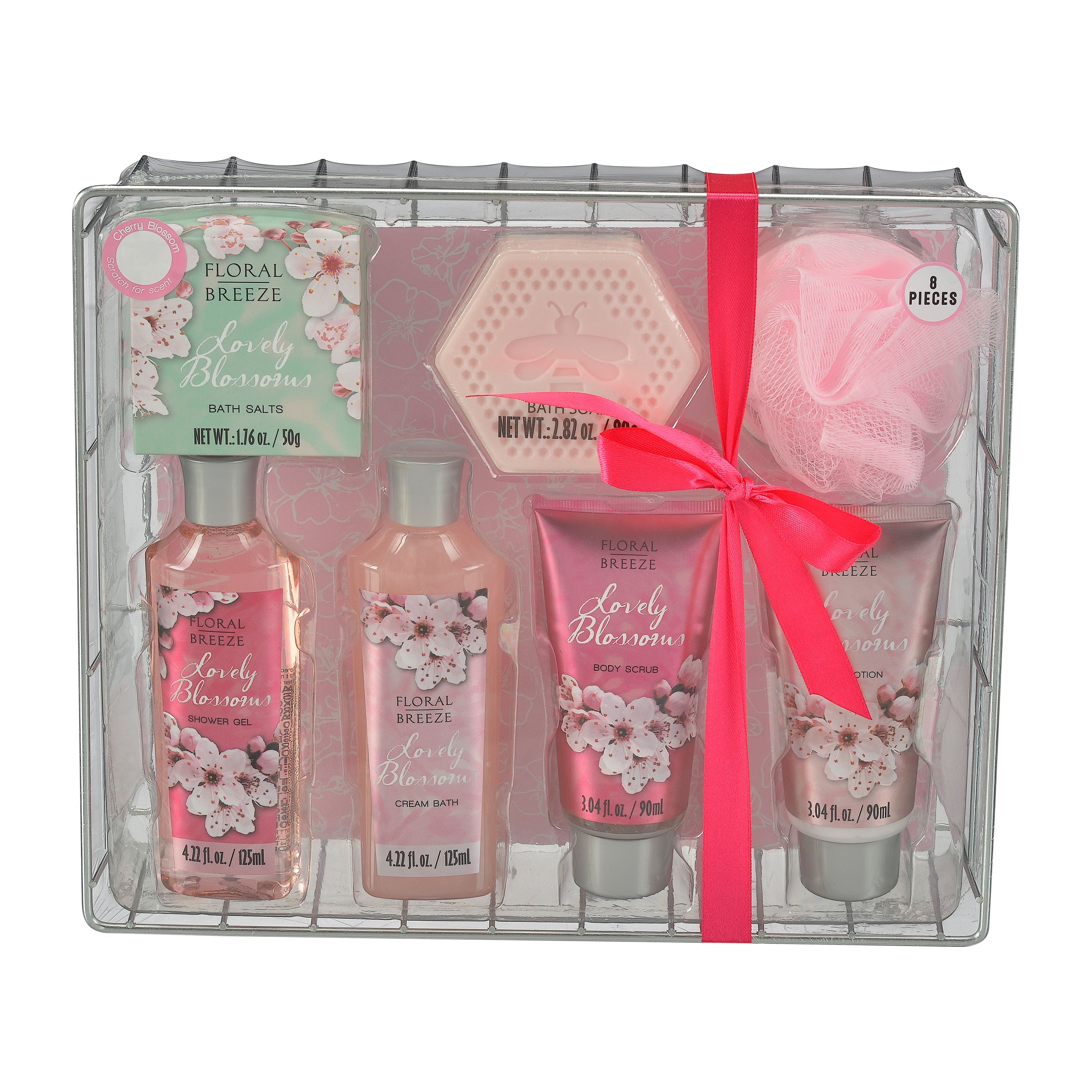 Floral Breeze Lovely Blossoms Bath & Body Gift Set, 8 Pieces