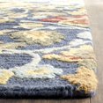 thumbnail image 4 of Safavieh Blossom Collection BLM402A Handmade Premium Wool Area Rug, 6' x 9', Navy / Multi, 4 of 5