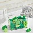 thumbnail image 3 of mDesign Plastic Playroom/Gaming Storage Organizer Box, Hinge Lid, 2 Pack, Clear, 3 of 9