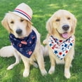 thumbnail image 5 of 4th of July Dog Bandanas Reversible Large 2 Pack, Patriotic Independence Day Adjustable Triangle Holiday Scarves for Small Medium Large Extra Large Puppy Dogs Pets, 5 of 5