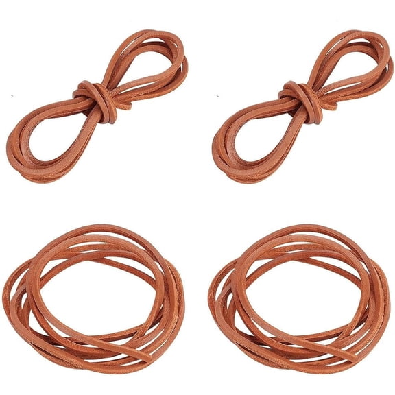 Leather Boot Laces 55 Inch Flat Leather Shoe Laces