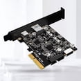 thumbnail image 4 of Adaptador PCIE 3.0 a USB 3.2 DQrwqpou Tarjeta convertidora 10 Gbps 19P 20P Interfaz completa 1xA-Key, 4 of 9