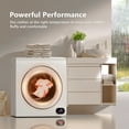 thumbnail image 4 of EUHOMY 2.6 Cu.ft Large Capacity Portable Dryer, 1400W Energy-Efficient & Quiet Drying for Apts, Dorms & RVs, 4 of 7