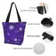 thumbnail image 4 of Easygdp Dark Purple Snowflakes Bolso de Hombro para Mujer, Bolso Bandolera y Cartera de Mano Elegante para Uso Diario, 4 of 6