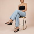 thumbnail image 5 of Cushionaire Bera Platform Thong Womens Sandals, Stylish Wedge Flip Flops for Women with Contoured Comfort Footbed, 5 of 18