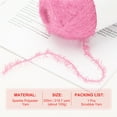 thumbnail image 2 of 218 Yard Scrubbie Yarn, Sparkle Yarn Polyester Scrubbie Sparkle Glass for Dishcloths Crocheting Knitting DIY Crafts Blanket Rug Sweater Scarf Hat, Pink, 2 of 6