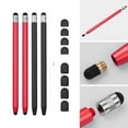 thumbnail image 4 of Yeacher 2 in 1 Universal Touchscreen Stylus Pen for All Touchscreen Tablets Cell Phones with 8 Extra Replaceable Soft Rubber Tips 4pcs 2Black/2Red, 4 of 8
